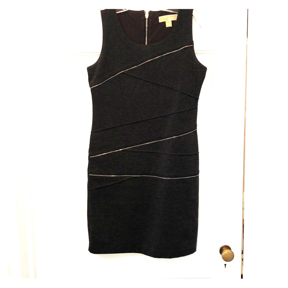 Michael Kors Gray Zipper Dress